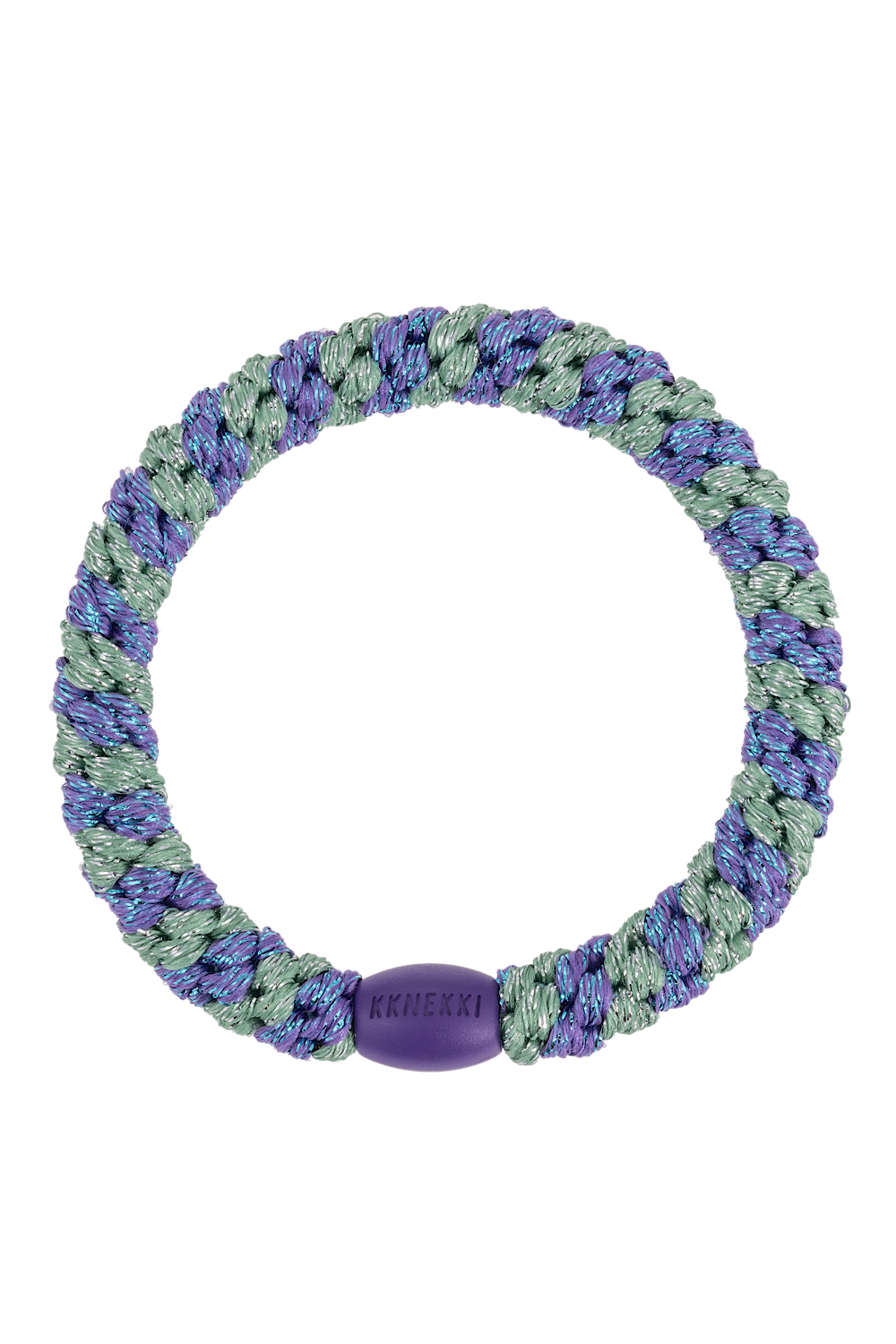 Kknekki Purple Green Glitter Stripe