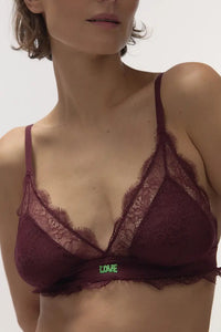 Conjunto Love Lace Burgundy