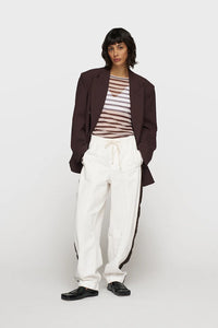 Camiseta Mesh Stripes Wine