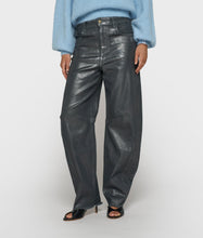 Cargar imagen en el visor de la galería, Pantalones Metallic Western Denim Silver