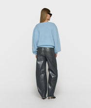 Cargar imagen en el visor de la galería, Pantalones Metallic Western Denim Silver