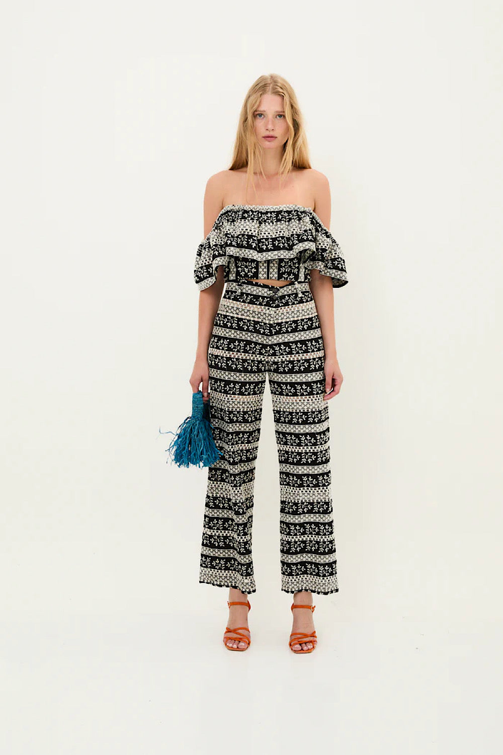 Pantalones Bruno Cenefas Negro