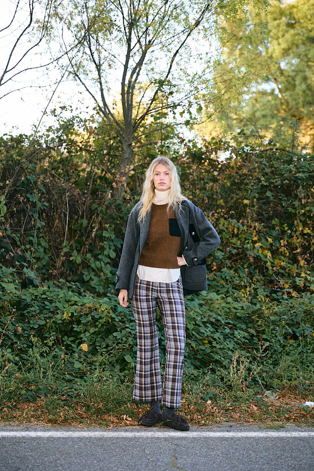 Pantalones Tartan Marrón