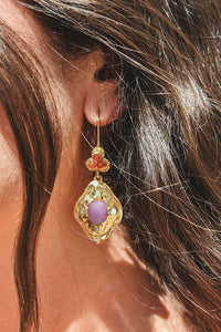 Pendientes Pitiusa Lila