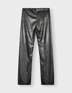 Pantalones Sequins Black