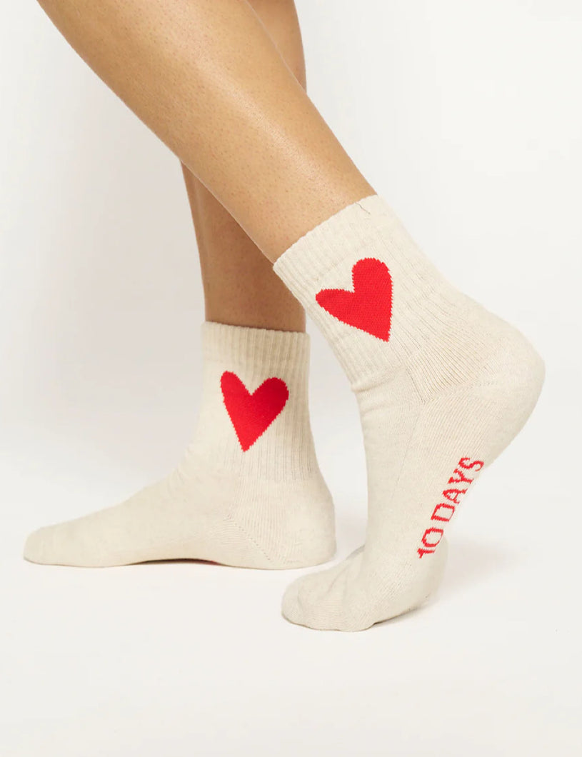 Calcetines Heart Red