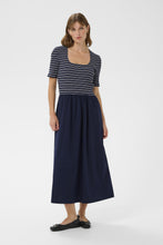 Cargar imagen en el visor de la galería, Vestido Simone Stripes Navy
