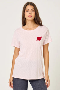 Camiseta Heart Baby Pink