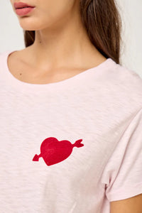 Camiseta Heart Baby Pink