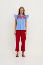 Cargar imagen en el visor de la galería, Blusa Deli Popelin Azul