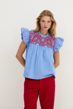Cargar imagen en el visor de la galería, Blusa Deli Popelin Azul