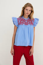 Cargar imagen en el visor de la galería, Blusa Deli Popelin Azul