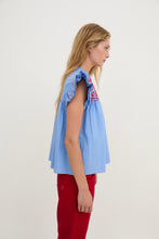 Cargar imagen en el visor de la galería, Blusa Deli Popelin Azul