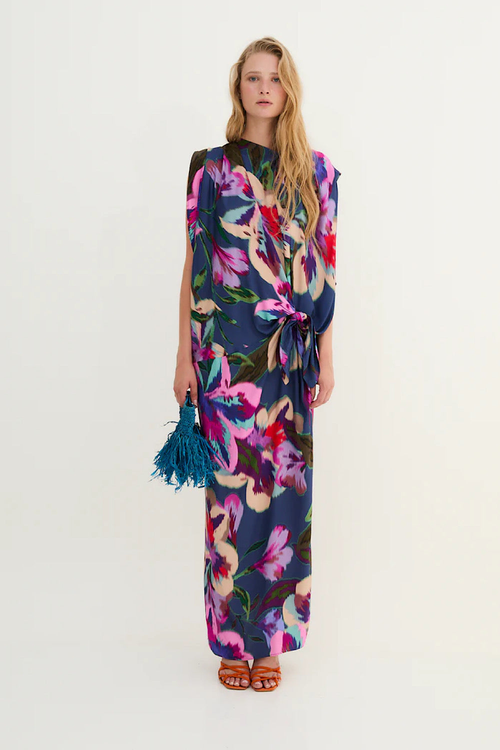 Vestido Italiano Monet Azul