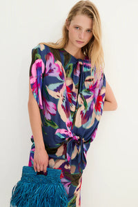 Vestido Italiano Monet Azul