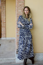 Cargar imagen en el visor de la galería, Vestido Valentina Bleu Hibiscus