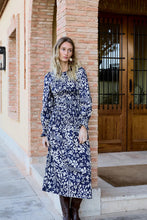 Cargar imagen en el visor de la galería, Vestido Valentina Bleu Hibiscus