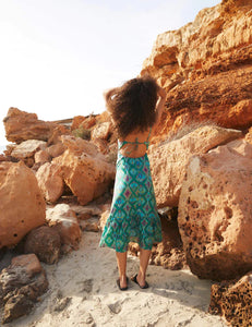 Vestido Ibiza India Verde