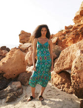 Cargar imagen en el visor de la galería, Vestido Ibiza India Verde