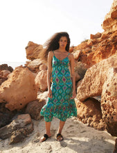 Cargar imagen en el visor de la galería, Vestido Ibiza India Verde