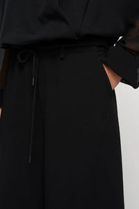 Pantalones Crepe Black