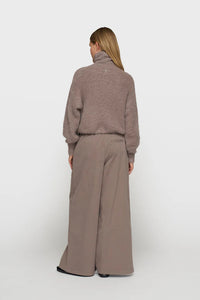 Pantalones Wide Taupe