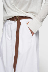 Pantalones Wide White
