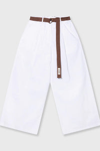 Pantalones Wide White