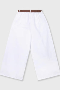 Pantalones Wide White