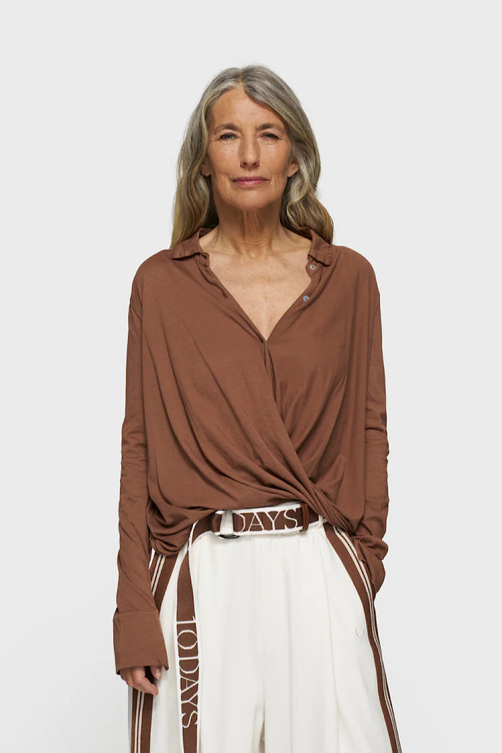 Blusa Wrap Truffle
