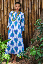 Cargar imagen en el visor de la galería, Vestido Ikat Petrol