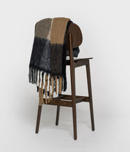 Cargar imagen en el visor de la galería, Manta Wool Blend Plaid Soft Vanilla