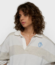 Cargar imagen en el visor de la galería, Jersey Balloon Stripes Soft White Melee