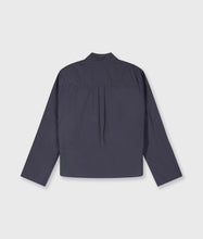 Cargar imagen en el visor de la galería, Camisa Cropped Shoulder Steel Blue