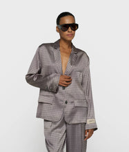 Cargar imagen en el visor de la galería, Chaqueta Fluid Blazer Check Champagne
