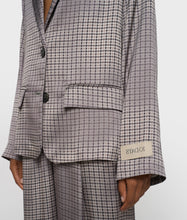 Cargar imagen en el visor de la galería, Chaqueta Fluid Blazer Check Champagne