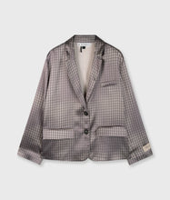Cargar imagen en el visor de la galería, Chaqueta Fluid Blazer Check Champagne