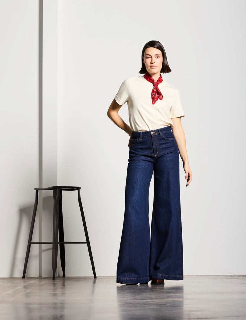 Vaqueros Luisenpark Palazzo Dark Blue