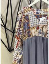 Cargar imagen en el visor de la galería, Vestido Sofie Tropical Blue