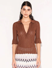 Cargar imagen en el visor de la galería, Polo Lurex Choco