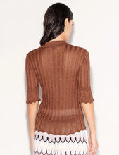 Cargar imagen en el visor de la galería, Polo Lurex Choco