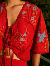 Cargar imagen en el visor de la galería, Top Amapola Embroidery Rojo