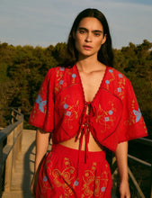 Cargar imagen en el visor de la galería, Top Amapola Embroidery Rojo