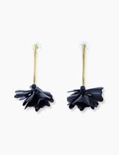 Cargar imagen en el visor de la galería, Pendientes Flor Negro