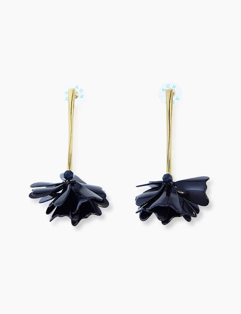 Pendientes Flor Negro