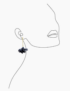 Pendientes Flor Negro