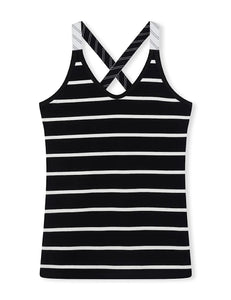 Top Wrapper Stripes Black