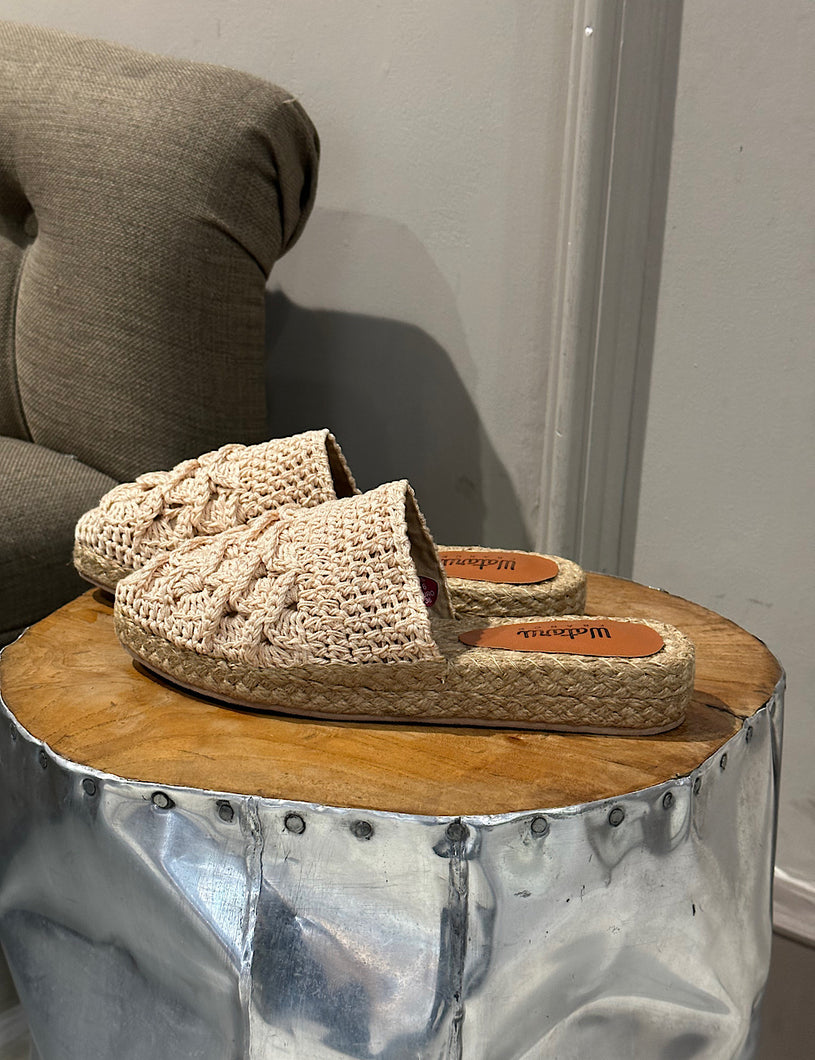 Espardeñas Mules Crochet